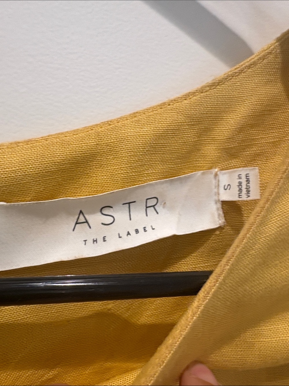 Astr Mustard Wrap Ruffle Mini Dress - Picture 2 of 12